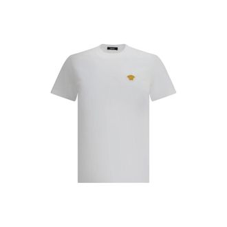Versace White Cotton Mens T-Shirt