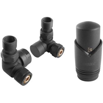 OEM Conjunto Termost&aacute;tico Decorativo Tipo Zto30at, Axial, Color Antracita, Sin Preajuste