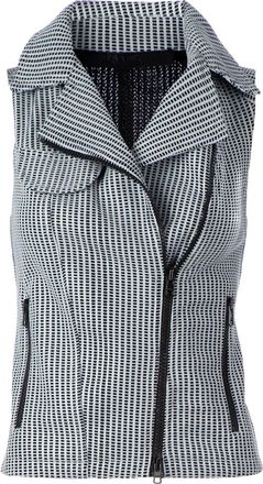 Drome perforated gilet - Grigio
