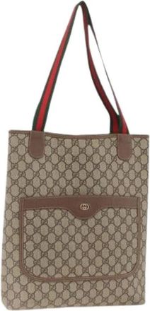 Gucci Pre-owned Tote Bags, female, Beige, Size: ONE SIZE Pre-owned Vintage Tote Bag