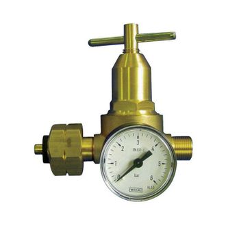 Kayser Regulador De Presi&oacute;n Propano Con Man&oacute;metro 0.5-6bar 18 Kg / Hw 21.8x1 / 14 Inch Lh Kayser