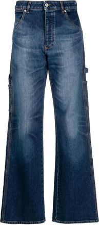 Heron Preston Wide-Leg Ex-Ray Carpenter Jeans - Dames - Loose Fit Jeans - Blauw - W27 - Katoen - Jeans