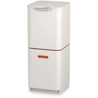 Joseph Joseph Cubo Para Residuos Y Reciclaje Totem Compact De Joseph Joseph - 40 l, Dise&ntilde;o Vertical Con Dos Compartimentos De 20 l, Caddy Extra&iacute;ble De 3 l, Filtro A