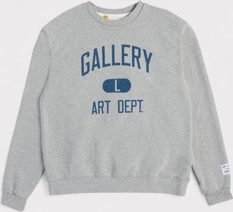 Gallery Dept. Mens. Art Crew Neck Sweatshirt Heather Grey - Size X-Large