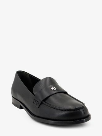 Tory Burch Womens Loafers Penny Leather Black