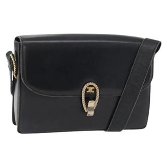 Celine Pre-owned Cross Body Bags, female, Black, Size: ONE SIZE Pre-owned Vintage Shoulder Bag