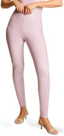 Commando Control Top Faux Patent Leather Leggings in Mauve at Nordstrom Rack, Size X-Large