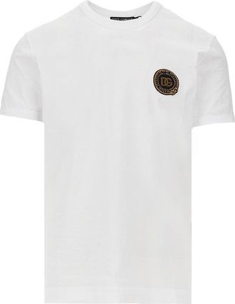 Dolce & Gabbana Embroidered patch T-shirt Man 46