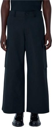 Comme Des Gar&ccedil;ons Wide-Leg Broek met Zakken - Heren - Wijde Broeken - Zwart - S - Katoen - Broeken