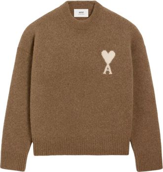 Ami Maglione girocollo Ami de Coeur - Marrone