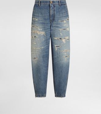 Dolce & Gabbana Denim Trousers - Man Denim Multi-colored 46