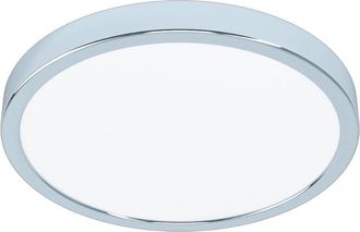 Eglo L&aacute;mpara De Exterior Eglo Fueva 5 Forma Redonda &Oslash; 28 Cm. Terraza, Jard&iacute;n Y Piscina. Estilo Moderno Y Dise&ntilde;o. Acero Y Pl&aacute;stico. Color Blanco, Cromado Y 