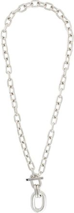 Paco Rabanne Silver Chain Necklace With Bold Toggle Clasp