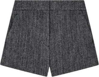 A|X Armani Exchange Casual Shorts - Dames - Korte Broeken - Grijs - M - Wol - Korte Broeken
