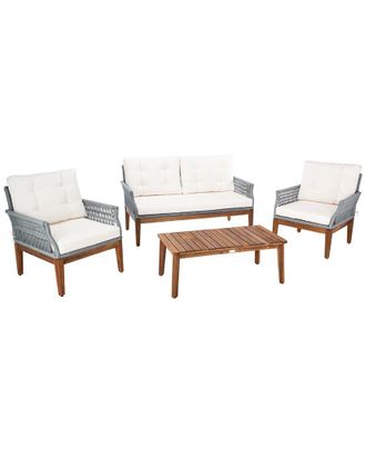 Safavieh Indoor/Outdoor Winslo 4Pc Living Set