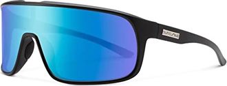 Suncloud Unisex - Double Up Polarized Sunglasses In Matte Black Blue Mirror