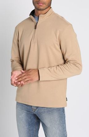 J.A.C.H.S. Quarter Zip Sweatshirt in Camel at Nordstrom Rack, Size X-Large