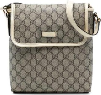 Gucci Pre-owned Cross Body Bags, female, Beige, Size: ONE SIZE Pre-owned Fabric Crossbody Bag
