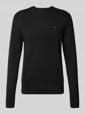 Tommy Hilfiger Regular Fit Strickpullover aus Baumwoll-Kaschmir-Mix in Black, Gr&ouml;&szlig;e XL