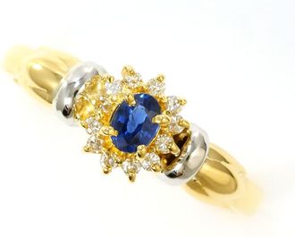 C&A Platinum Yellow Gold Yellow Gold (18K) Platinum 900 Band Ring (Pre-Owned)