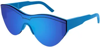 Balenciaga Ladies Black Shield Sunglasses BB0004S 013