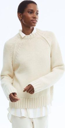 H&M Raglan-sleeved Jumper in Cream at Nordstrom, Size Xx-Large