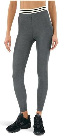 SPLITS59 Bailey High-Waist Active Rib 7/8 Womens Workout Heather/Grey : LG, Polyester/Spandex