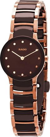 Rado Centrix Brown Diamond Dial Ladies Watch R30190702