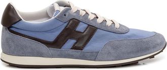 Hogan H699 Allacciato H - Heren - Sneakers - Blauw - 39 1/2 EU - Leer - Schoenen