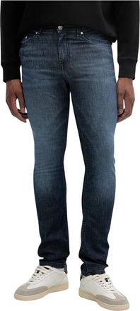 Karl Lagerfeld Straight Jeans - Heren - Regular Fit Jeans - Blauw - W33 L32 - Katoen - Jeans