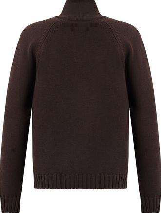 Slowear Polo Collar Wool Sweater - Brown