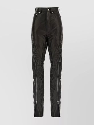 Rick Owens zipper detail belt loop zippers trousers