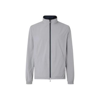 Corneliani Omkeerbaar Ritsjack - Heren - Zomerjassen - Blauw - 2XL - Katoen - Jassen
