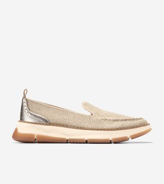 Cole Haan Womens ZER&Oslash;GRAND Rella Stitchlite Venetian Loafers - Beige Size 10.5