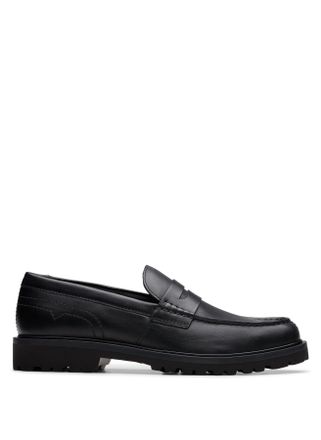 Clarks Mens Berwick Lo -, Black Leather, 9.5 UK