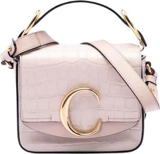 Chlo&eacute; Pre-owned Satchel Bag - Dames - Vintage Mini Tas - Roze - ONE Size - Leer - Vintage