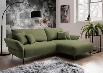 Inosign Ecksofa »Amarena L-Form« inklusive Armlehnenverstellfunktion, 4x Zierkissen gratis