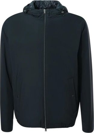 Herno Coats Zwart - Heren - Windbreakers - Zwart - XL - Nylon - Fitness