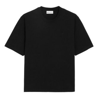 Ami Tone-on-Tone Heart Logo Embroidered T-Shirt Black UTS341-726-001