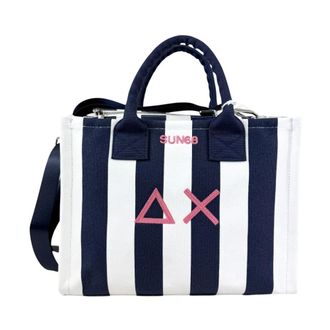 Sun 68 Tote Bags, female, Multicolor, Size: ONE SIZE Printed Canvas Cali Midi Bag