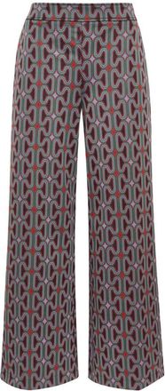 Maliparmi Optical Chain Trouser - Dames - Wijde Broeken - Veelkleurig - XS - Polyester - Broeken