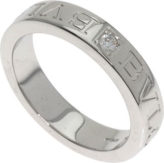 Bulgari White Gold White Gold (18K) Band Ring (Pre-Owned)