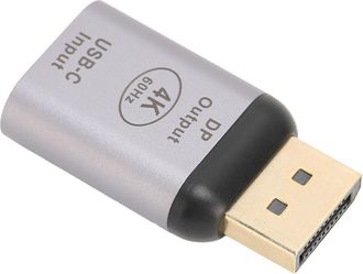 OEM Adaptador Convertidor Usb-c Hembra A Displayport, 4k 60hz Plug-and-play, Compatible Con Tabletas Os Pro, Surface Book, Dell Envy Y Salidas Est&eacute;reo &Oacute;pt