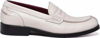 Seboy&acute;s White Refined Leather Loafers