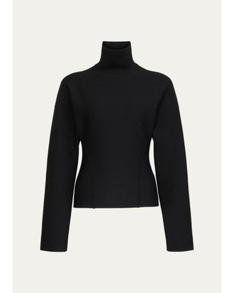 Alaia Cinched Wool-Blend Sweater