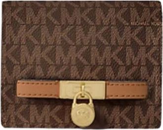Michael Kors Wallets & Cardholders, female, Brown, Size: ONE SIZE Hamilton Moderne Compact Wallet