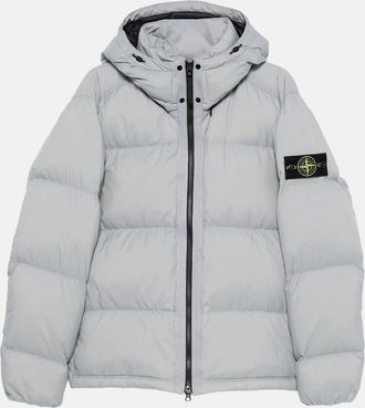 Stone Island Mens 4100013 Matt Ripstop Cordura Down Jacket Grey - Size: 38/Regular