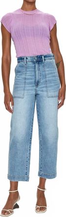 Pistola Denim Turner Super High Rise Barrel Jeans In Provence