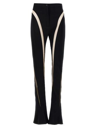 MUGLER Mesh einfügen Leggings