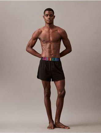 Calvin Klein Mens Intense Power Pride Sleep Shorts - Black - XL